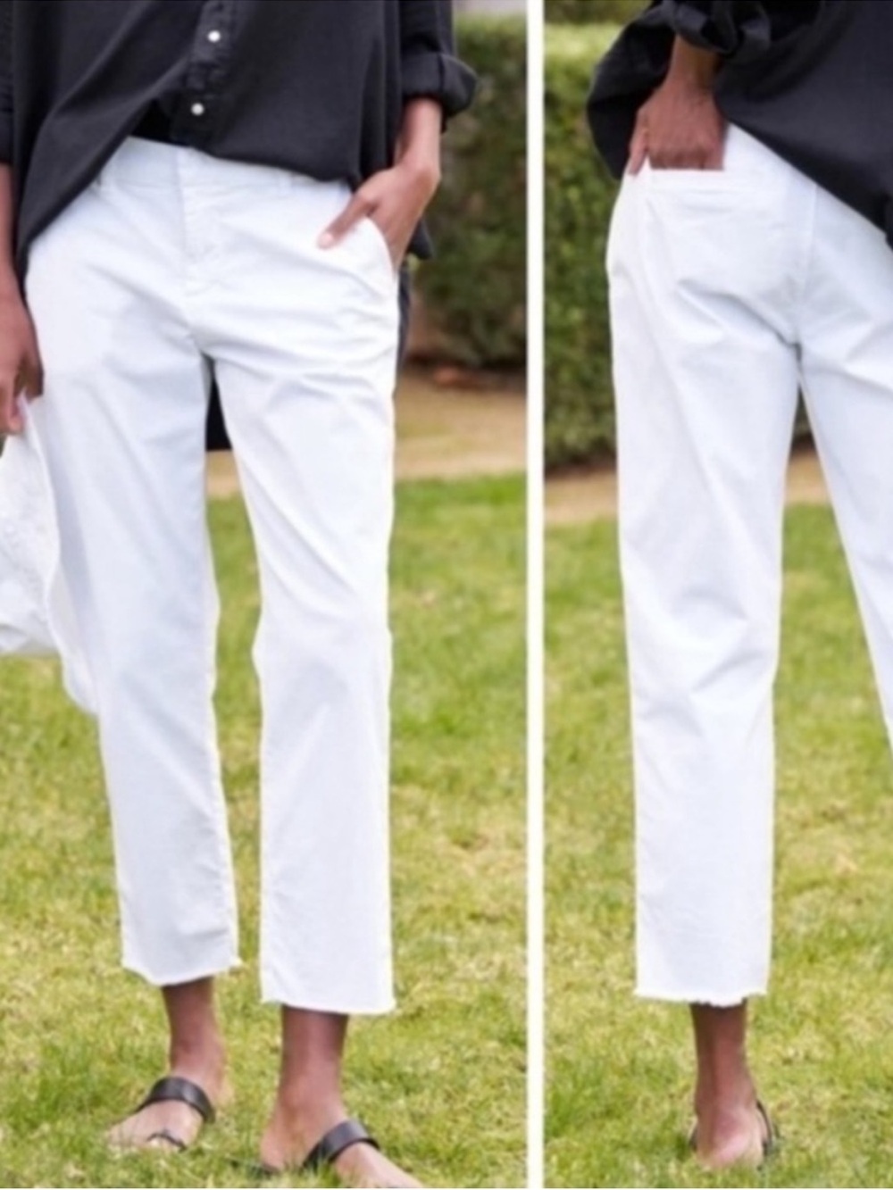 Frank & Eileen Chino Pants Wicklow Twill in White